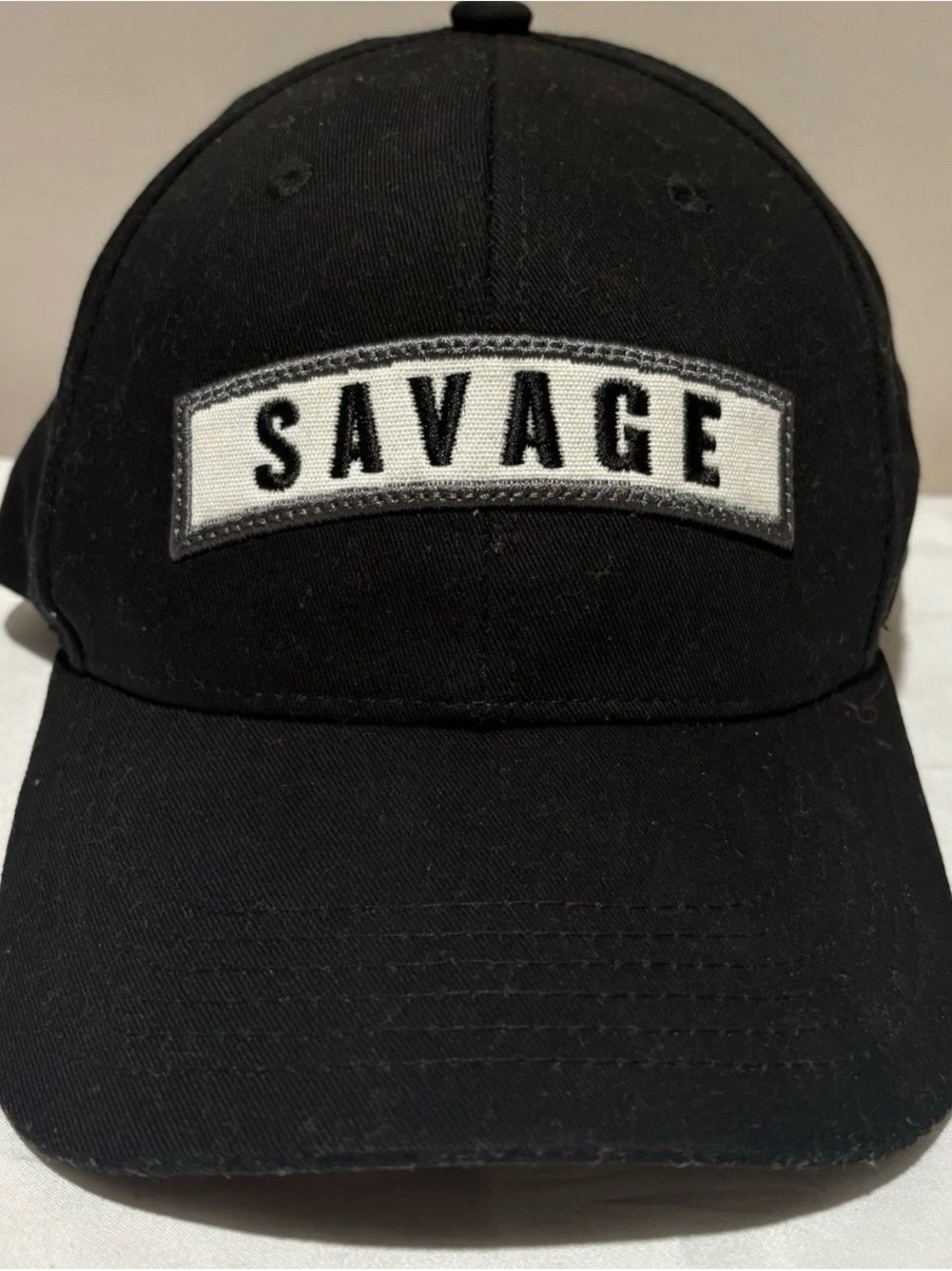 Salvage Logo Black Baseball Cap - Men’s Casual Hat